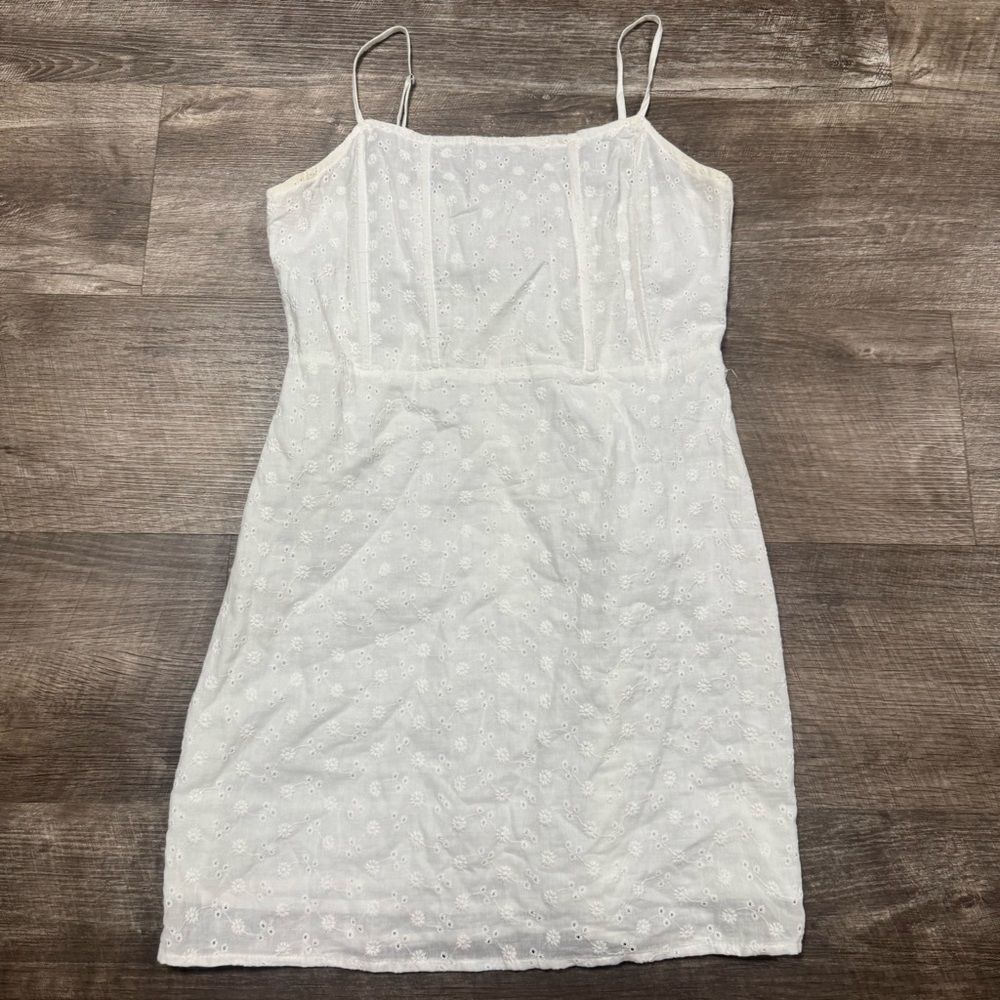 Lottie Moss White Mini Summer Dress Size Small
